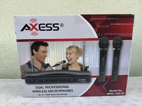 Mpwl1505-bk Axess Dual Professional Wireless Microphones 2-channel Model Used