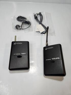 105upr Azden Uhf Receiver/ 15bt Receiver/microphone