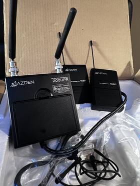 200upr Azden 200upr/10bt Receiver With 2 10 Bt Transmitter Audio For Filmmaking/recording