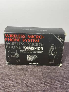 Wms-10-ii Azden Wms-102 Wireless Transmitter And Receiver Complete Not Tested