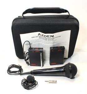 Wms-200 Azden Wms- 200 Wireless Handheld And Lapel Mic System - Free Shipping
