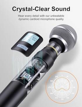 Baolesh-bf-02 Baolesh 008678661233 Uhf Wireless Microphone System 2 Handheld - Black
