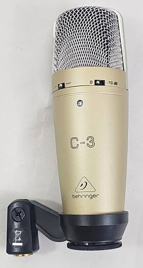 0504-aaf86-001 Behringer C-3 Dual-diaphragm Condenser Microphone Untested