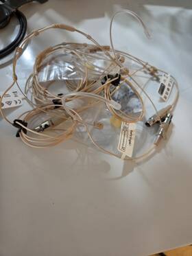0505-aac86-001 Behringer Lot Of 4 Bo440 Omnidirectional Headset Mic - Ta3f Tan Used Once