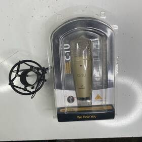 Behringer 190839075956 C-1u Usb Studio Condenser Microphone Light Gold In Box Complete Read