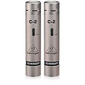 Behringer 411378072979 C-2 2 Matched Studio Condenser Microphones Black