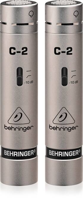 Behringer 705353701535 C-2 2 Matched Studio Condenser Microphones - Used Good Condition