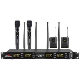 Br-402um Berlingtone Pro 4-channel Uhf 2 Wireless Mic And Bodypack Headset