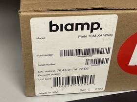 911.0499.900 Biamp Tcm-xa White New Open Box Read Description