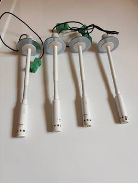 Cm1-6w Biamp Set Of 4 Ceiling Condenser Microphones