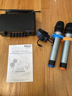 Wxm15 Bietrun Uhf Wireless Microphone Duel Digital Audio Decoding