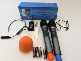 X002og Bietrun X002og/5sd Wxm09 2 Uhf Wireless Dual Handheld Microphone System