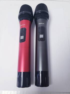 Bieturn 445050925966 Bietrun Wireless Microphone 160 Ft Range Uhf Metal Dual Handheld Dynamic Mic