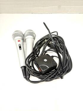 Bh4008 Blockhead Block Head Duet Set Microphone Kit 2pack Xbox 360 Ps3 Wii Complete