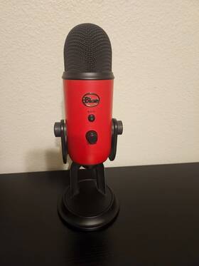 0168 Blue Microphones Yeti Usb Microphone With Stand - Satin Red Not Working
