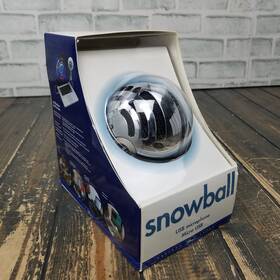 Blue 046878570962 Used - Snowball Usb Microphone Brushed Aluminum