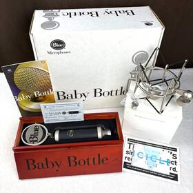 22-33973 Blue Microphones Baby Bottle Cardioid Condenser Mic Xlr Shock Mount Pop Filter