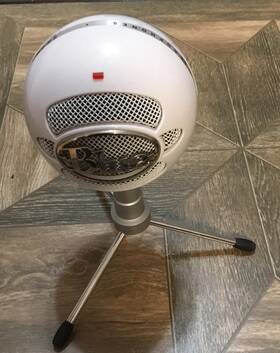 2838s78270 Blue Snowball Ice Usb Mic For Recording And Streaming With Stand White 4