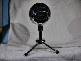 888-00016 Blue Snowball Microphone Aluminum Silver Chrome With Usb Cable