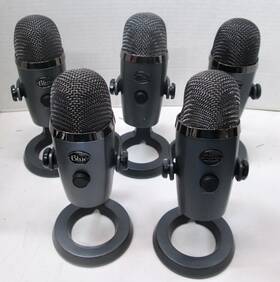 888-000473 Blue 5 -blue Yeti Professional Usb Microphones In Black For Parts/repair