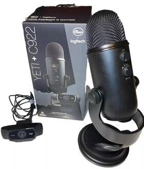 988000432 Blue Yeti Microphone And Logitech C922 Pro Hd Webcam Streamer Pack