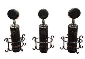 A0011 Blue Lot Of 3 Blackout Spark Condenser Microphone - Free Shipping