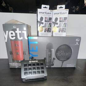 Cl00226714 Blue Yeti Game Streaming Kit Satin Red Steam Deck Rode Smartlav