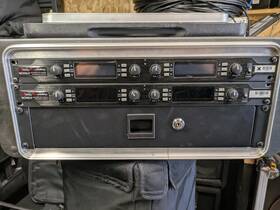 Wcv4q-h Bodymics Wireless 8 Channel Microphone Rack Wcv4q-h. Includes Lav Packs 4 Hh