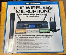 Bogen Udms800bp Wireless Body Pack Lapel Microphone System 470-490mhz