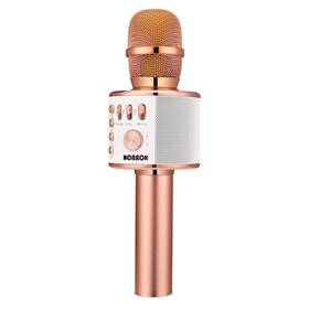 Bonaok 645249270045 Wireless Bluetooth Karaoke Microphone 3-in-1 Portable Handheld Mic Sp