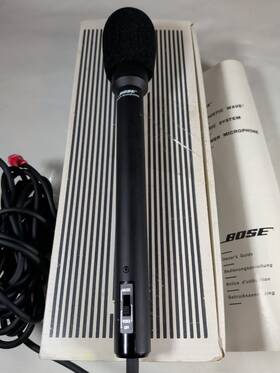 Plm-1 Bose Dynamic Vocal Microphone Music/voice Switch W Cable Box Manual