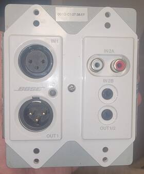 Wp22bu-d Bose Controlspace Dante Wall Plate