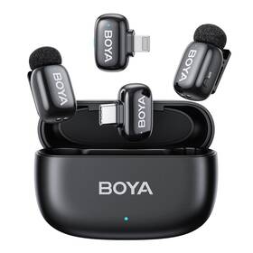 Boya 908810186156 Mini Wireless Microphone For Iphone/android/pc/tablets With Usb C/lightning P