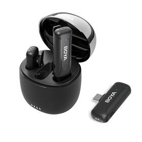 Boya 974700654518 Dual Wireless Lavalier Microphone For Android Iphone 15 Usb Type-c Smart