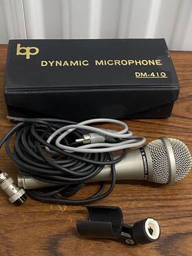 Dm-410 Bp Vintage Dynamic Microphone With Cables And Holder