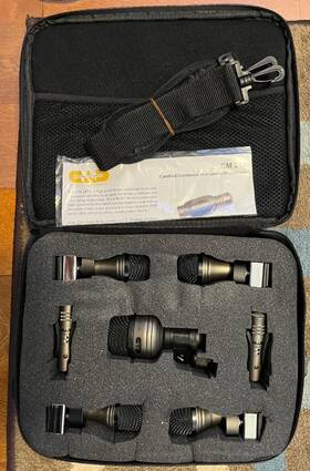 Ams-dk7 Cad Drum Microphones Set Of 7 Dk7 7-piece Microphone In Padded Case