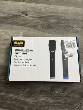 Gxld2qm Cad Audio Digital Frequency Agile Dual Channel Wireless Microphones