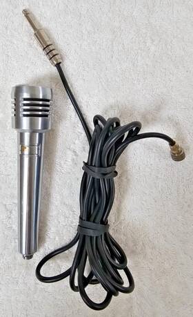 Dm-40c Calrad Vtg Chrome Dynamic Microphone Japan 1950s-60s With 20ft Cable