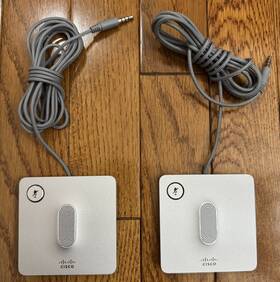 Cp-8832 Cisco Two 2 Wired Microphones For
