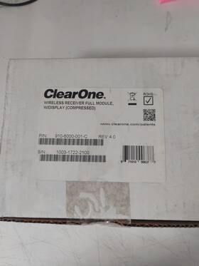 910-6000-001-c Clearone Wireless Receiver Full Replacement Module With Display Compressed