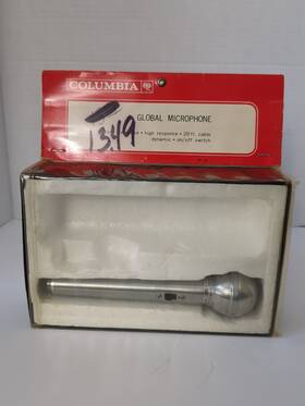 Mt-28 Columbia Mp28 Vintage Global Microphone Mic Chrome Round Dynamic Mike Mt28