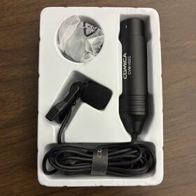 Cvm-v02c Comica Cardioid Xlr Lavalier 48v Interview Microphone 1.8m Used