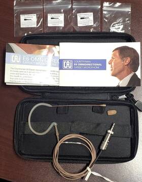 E6iow5t1sr Countryman E6 Omni Ear Worn Headset Mic For Sennheiser Evolution Nice