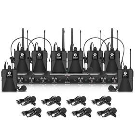 Au800 D Debra Audio Pro Uhf 8 Channel Wireless Microphone System With Cordless