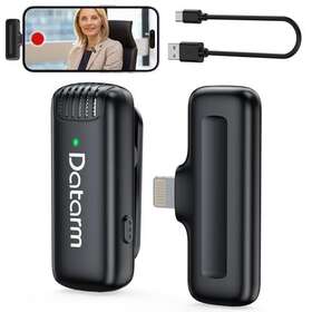 Datarm 795847265940 Wireless Lavalier Microphone For Iphone Ipad - Clear Sound Cordless Mini Micr