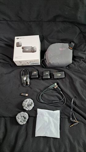 Dmr901 Dji Mic Mini Wireless Lavalier Microphone System 2 Tx 1 Rx Compact Clip Magnet