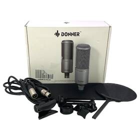 Dc20 Donner Condenser Microphone With Accessories For Vocal Instruments And Music