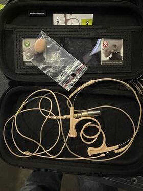 4166-oc-f-f00-lh Dpa 4166 Core Slim Omnidirectional Flex Headset With Shure Microdot Adapter