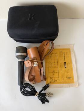 M512 Dynamic Vintage Uher Microphone Model With Cord Cable And Case