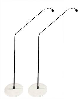 Fw730-2 Earthworks Flexwand 730 Integrated Microphone Boom Stand 2-pack - Black/ White